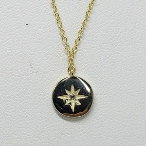 Celestial Starburst Medal Necklace